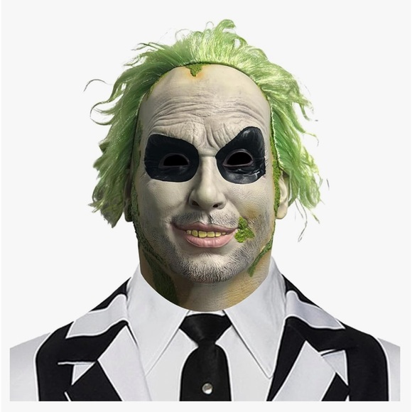 Beetlegeuse Head Mask. Wear for Halloween, A party, Masquerade Ball, Dress up. - Picture 1 of 8